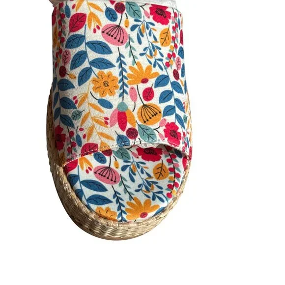 Lisa Vicky Slide Sandal Smile Wild Flower Multicolor Size 8 New - Picture 4 of 5